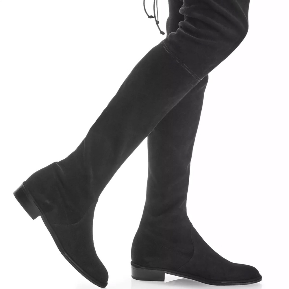 Stuart Weitzman Lowland Stretch Suede Over The Knee Boots